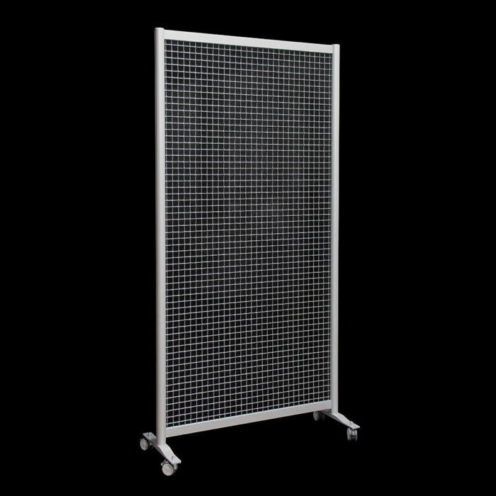Gaaswand HxB220x110cm 3x3 op wielen