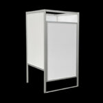 Kleedkamer wit PVC HxBxD200x100x100cm standalone CBX
