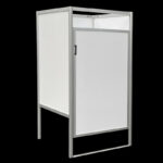Kleedkamer wit PVC HxBxD200x100x100cm standalone FLX