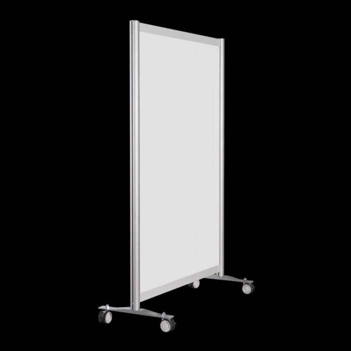 Wand wit op wielen HxB156x104cm Scheidingswand expositiewand op wielen