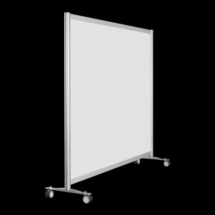 Wand wit op wielen HxB156x186cm Scheidingswand expositiewand op wielen