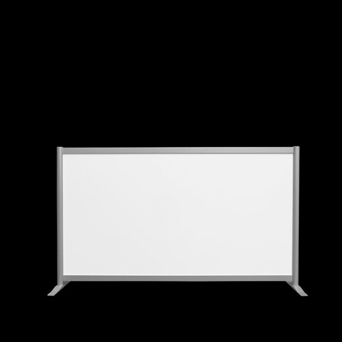Wand wit op voeten HxB108x186cm