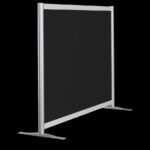 Wand zwart op voeten HxB108x145cm