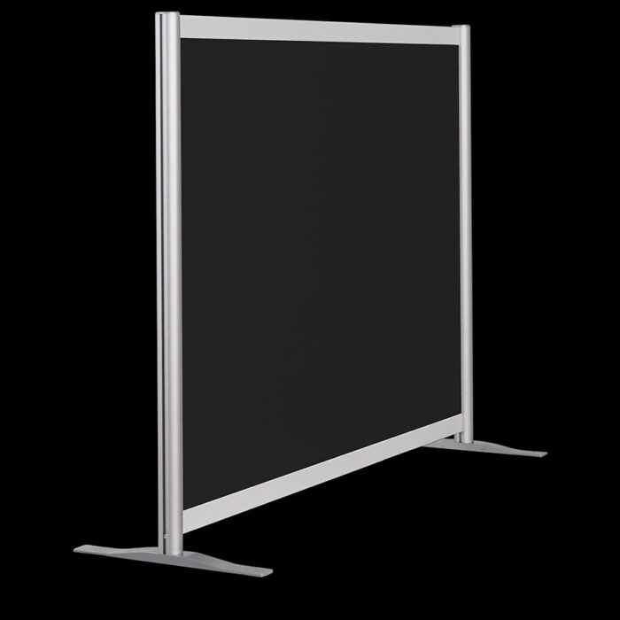 Wand zwart op voeten HxB108x145cm