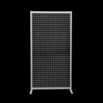 Gaaswand HxB213x110cm 5x5 op voeten Expopaneel met gaas
