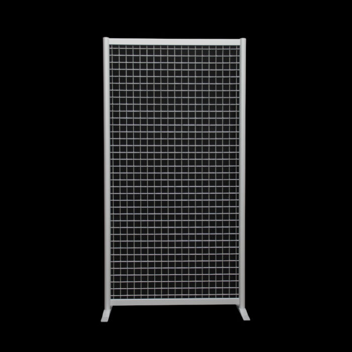 Gaaswand HxB213x110cm 5x5 op voeten Expopaneel met gaas