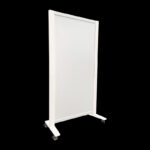 Expopillarwand HxB200x109cm wit wit op wielen Expositiewand