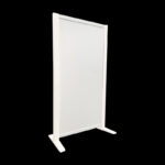 Expopillarwand HxB193x109cm wit wit op voeten Expositiewand