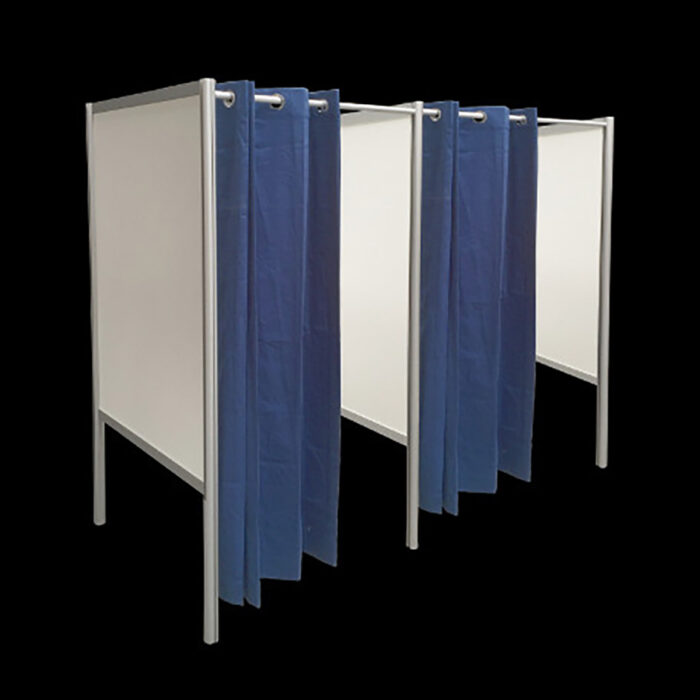 Pashokje wit en 1x aanbouw HxBxD200x200x100cm FLX Paskamer kleedhokje