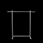 Kledingrek HxBxD149x155x45cm op voeten - Afbeelding 2