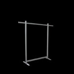 Kledingrek HxBxD149x155x45cm op voeten