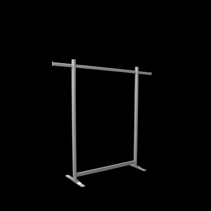 Kledingrek HxBxD149x155x45cm op voeten - Afbeelding 1