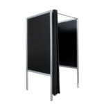 Pashokje zwart HxBxD200x100x100cm CBX Paskamer kleedhok