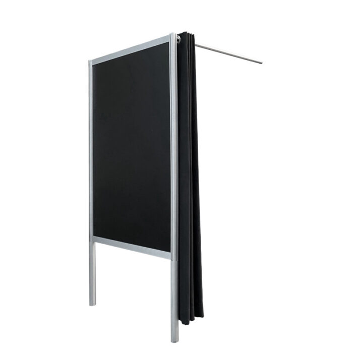 Pashokje zwart aanbouw HxBxD200x100x100cm