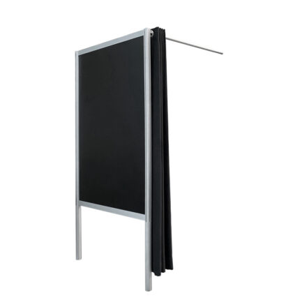 Pashokje zwart aanbouw HxBxD200x100x100cm FLX