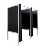 Pashokje zwart en 1x aanbouw HxBxD200x200x100cm FLX