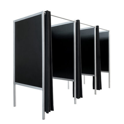 Pashokje zwart en 2x aanbouw HxBxD200x300x100cm FLX