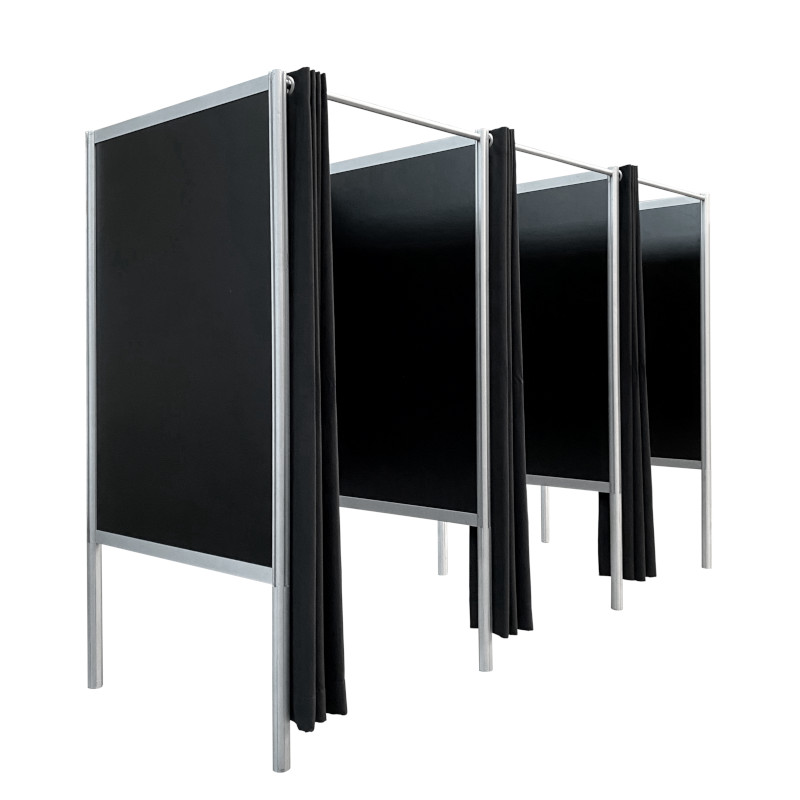 Pashokje zwart en 2x aanbouw HxBxD200x300x100cm FLX