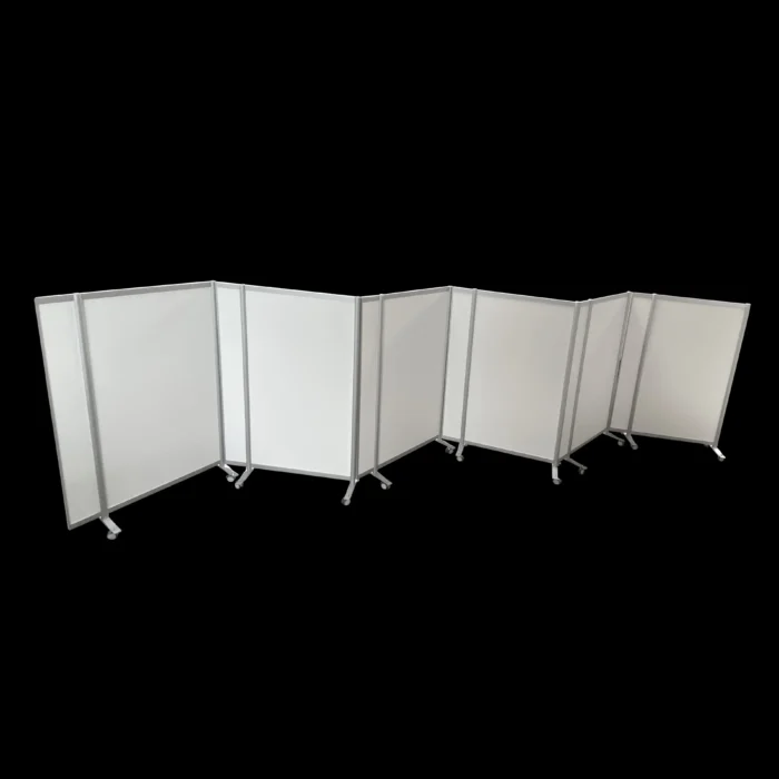 Wand wit op wielen HxB115x104cm - Afbeelding 7
