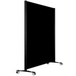 Wand geheel zwart op wielen HxB197x203cm Expopaneel scheidingswand