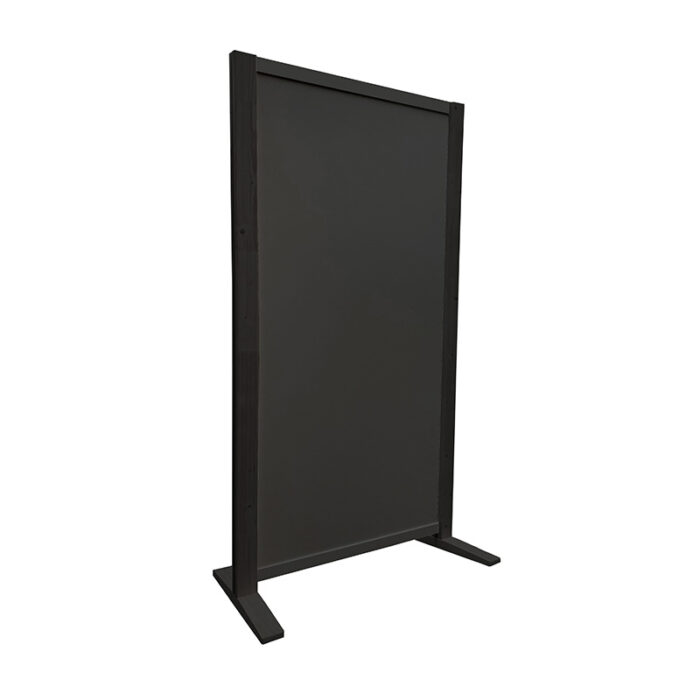 Expopillarwand HxB193x109cm geheel zwart op voeten Expopaneel