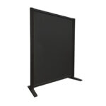 Expopillarwand HxB193x150cm volledig zwart op voeten Expositiewand