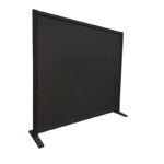 Expopillarwand HxB193x208cm volledig zwart op voeten Expositiewand