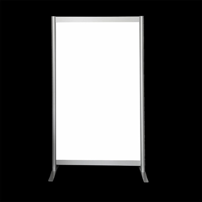 Wand wit op voeten HxB190x104cm