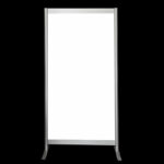 Wand wit op voeten HxB252x104cm