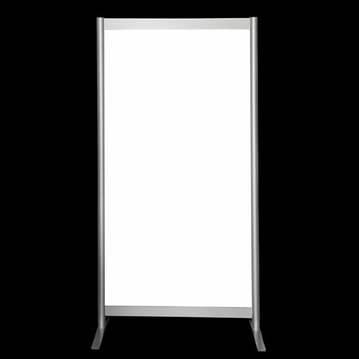 Wand wit op voeten HxB252x104cm