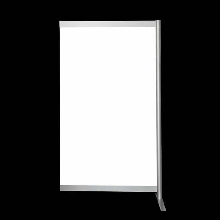 Wand aanbouw wit HxB190x99cm op voeten