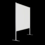 Wand wit op voeten HxB190x186cm met open onderzijde