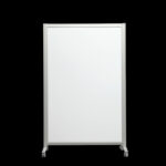 Whiteboardwand HxB202x130cm wit 1-zijdig op wielen