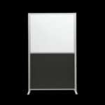 Whiteboardwand HxB195x130cm wit 1-zijdig op voeten-2