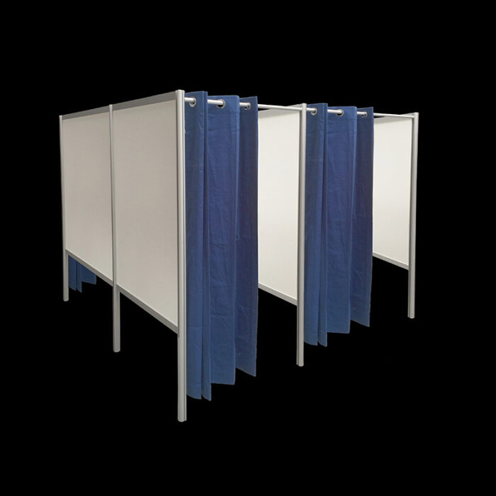 Pashokjes 4 stuks wit HxBxD200x200x200cm FLX ruggelings
