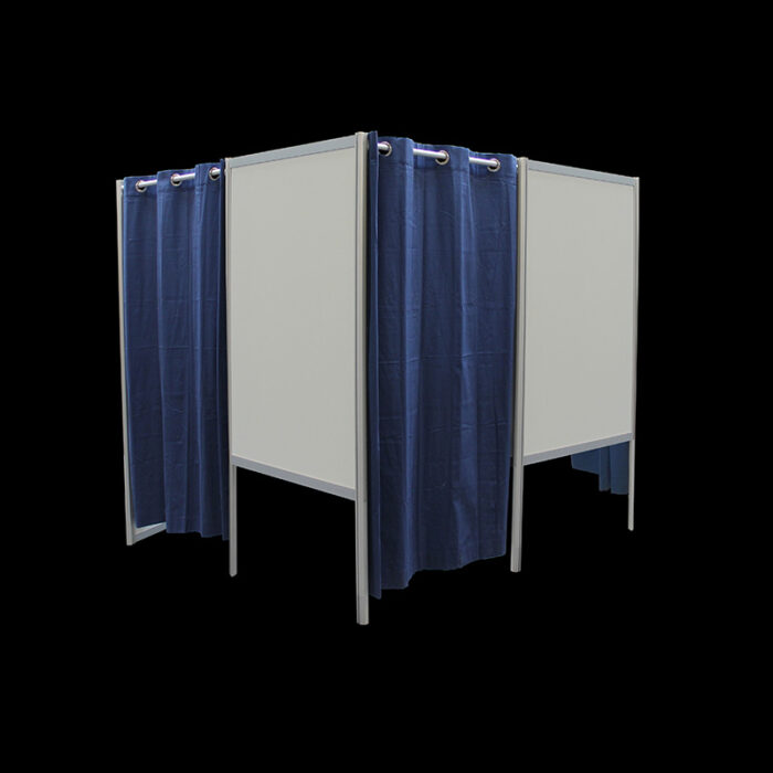 Pashokjes 4 stuks wit HxBxD200x200x200cm CBX kruislings