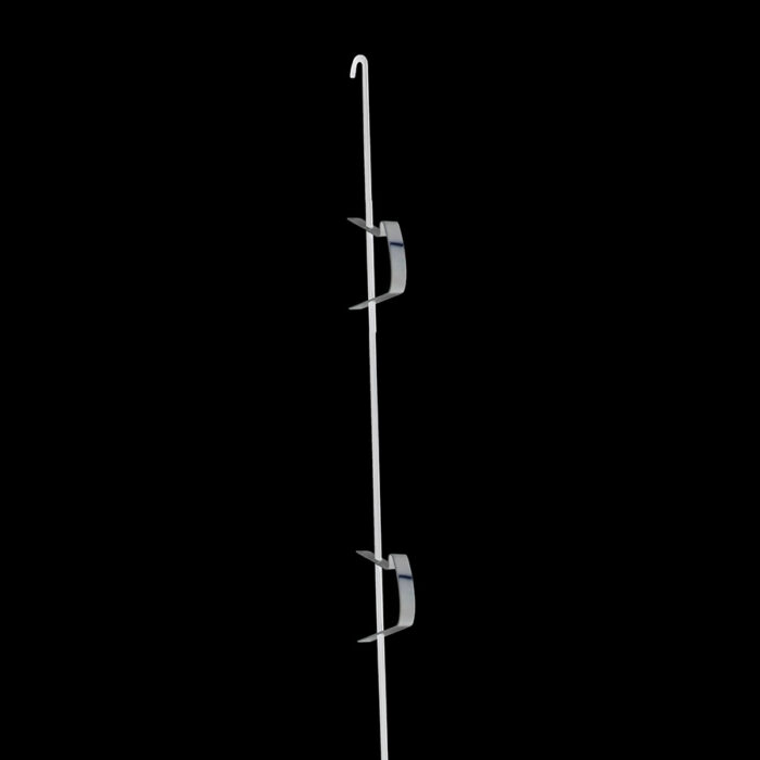 Ophangstang spot 1000-2 wit gecoate staf
