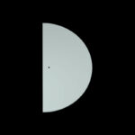 Voetplaat halfrond r=20cm