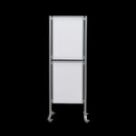 Posterwand HxB208x75cm met 2x A1 kliklijst 1-zijdig op wielen
