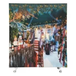 Themawand apresski HxB235x193cm 2-zijdig en akoestische vulling op wielen, volledig demontabel