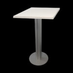 Statafel wit H=104cm, blad 64x64cm