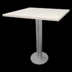 Statafel wit H=104cm, blad 93x64cm