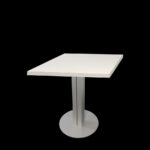 Statafel wit H=76cm, blad 64x64cm