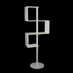 Vakkendisplay meubel HxBxD160x60x30cm zigzag