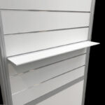 Slatwallschap wit 90,6x15x0,8cm in alu profiel