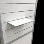 Slatwallschap wit 453x230x8mm in alu profiel