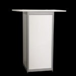 Presentatietafel zuil sokkel wit HxBxD100x50x50cm met groter blad