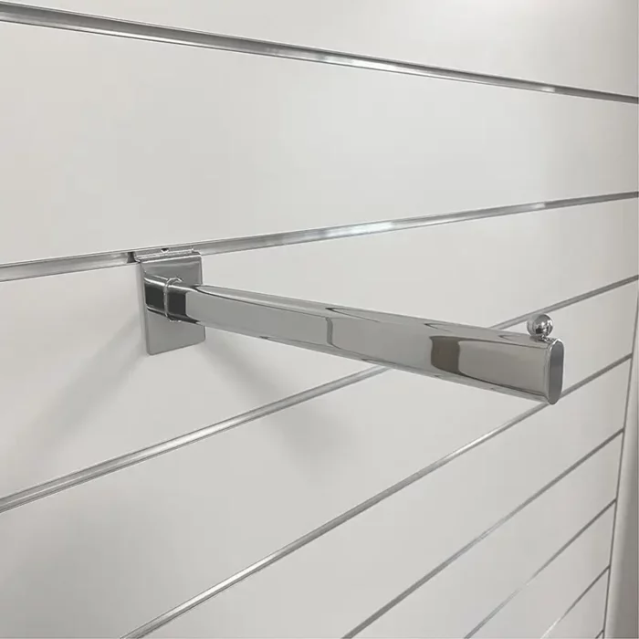 Slatwall frontpen L=30cm chroom - Afbeelding 1
