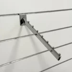 Slatwall frontpen waterval L=38cm chroom