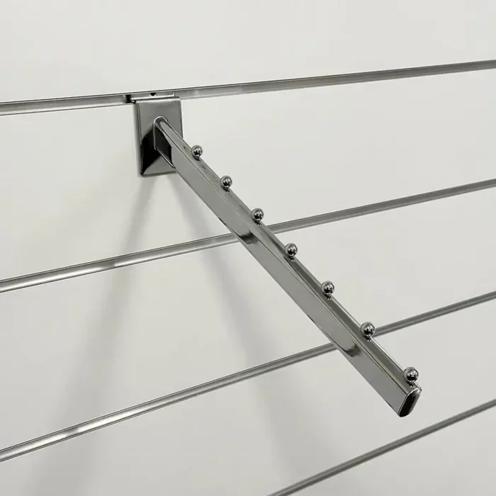 Slatwall frontpen waterval L=38cm chroom - Afbeelding 1